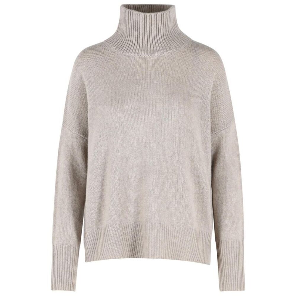 Lisa Yang 'Heidi' Beige Cashmere Turtleneck Sweater Women